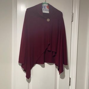 2 Bobeau cardigan - 1 Maroon and 1 blue teal both size M